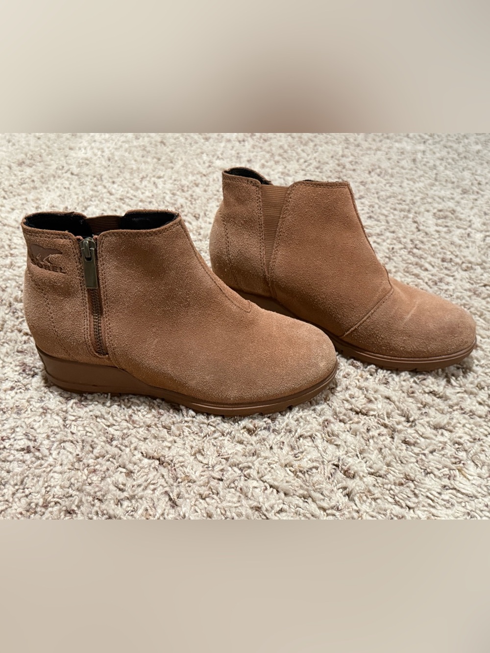 Sorel Women's Suede Ankle Booties in Brown